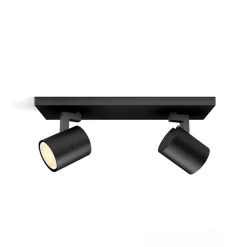Philips Hue Runner LED spot, 2-lamps, dimschakelaar, zwart