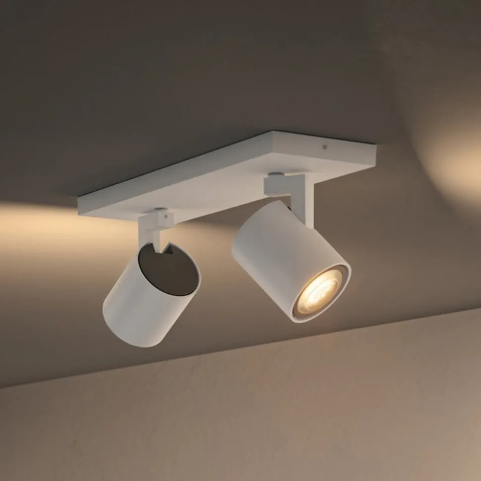 Philips Hue Runner LED spot, 2-lamps, dimschakelaar, wit