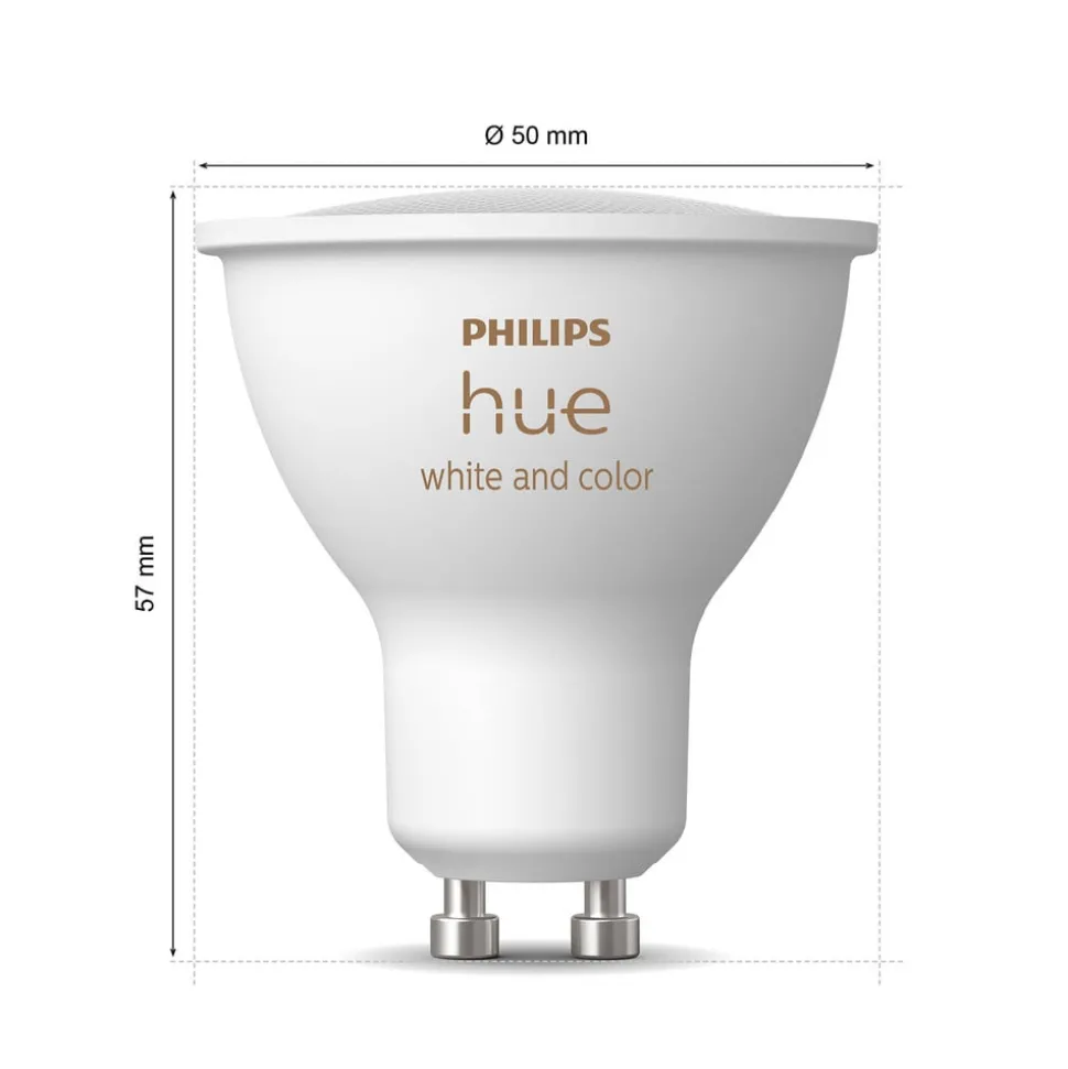 Philips Hue White & Colour Ambiance LED GU10 4,2 W, 2-pak