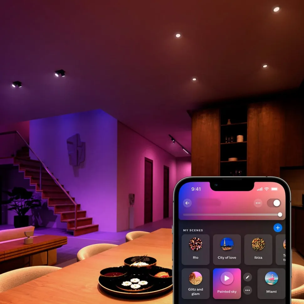Philips Hue White & Colour Ambiance LED GU10 4,2 W, 2-pak