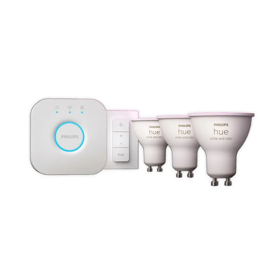 Philips Hue White & Colour Ambiance Starter Kit GU10 4.2W