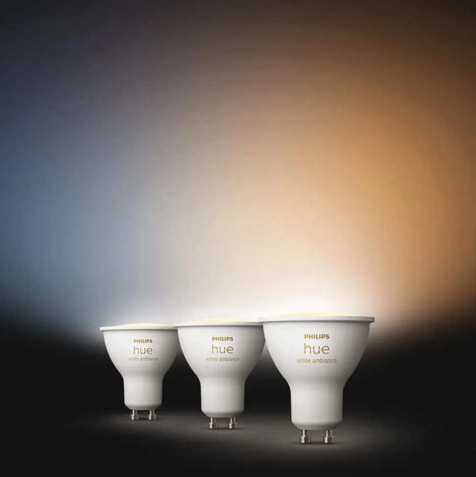 Philips Hue White Ambiance GU10 4.2W Reflectorlamp 3st