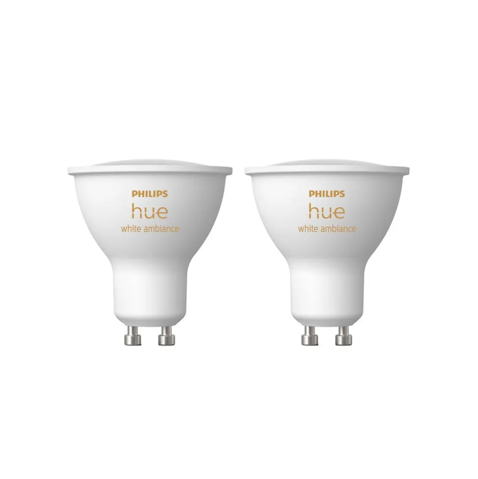 Philips Hue White Ambiance LED reflectorlamp GU10 4,2 W, set van 2