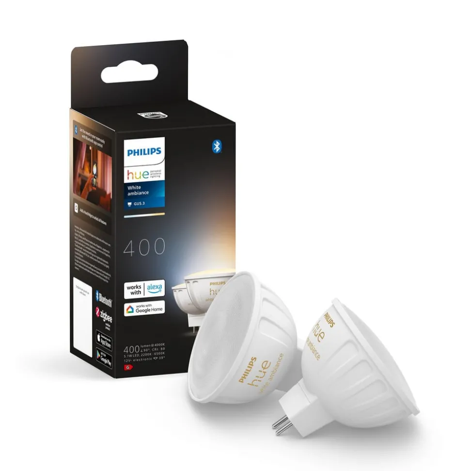 Philips Hue White Ambiance LED 5.1W GU5.3 set van 2
