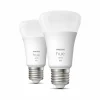 Philips Hue White 9W E27 LED lamp, 2 per set