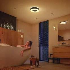 Philips Hue Xamento LED plafondlamp 38cm zwart