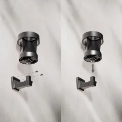 Philips LED buiten wandlamp Avery, zwart, IP44