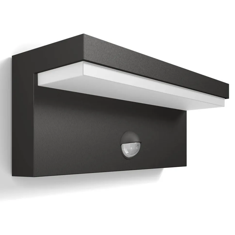 Philips LED buiten wandlamp Bustan Sensor 2.700 K