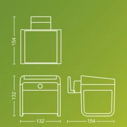 Philips LED buiten wandlamp Ezra UE, kunststof, IP44