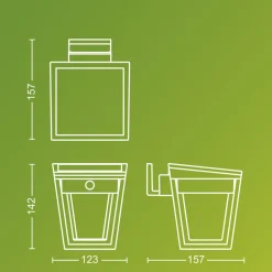 Philips LED buiten wandlamp Nissa UE, kunststof, IP44