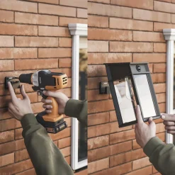 Philips LED buiten wandlamp Geri UE Sensor, hoekig, IP44