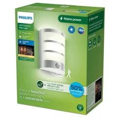 Philips LED buitenwandlamp Python UE, grijs, sensor