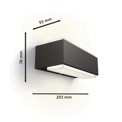 Philips LED buitenwandlamp Stratosphere UE, 2-lamps