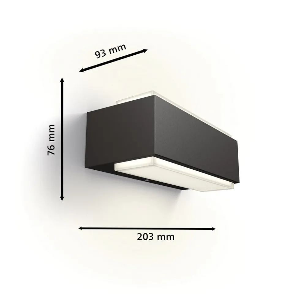 Philips LED buitenwandlamp Stratosphere UE, 2-lamps