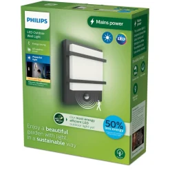 Philips LED buitenwandlamp Petronia UE, sensor