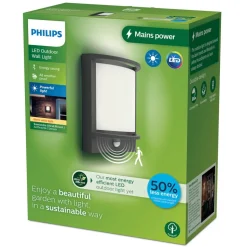 Philips LED buitenwandlamp Samondra UE, sensor