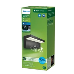 Philips LED buitenwandlamp Bustan UE, sensor, 4.000 K