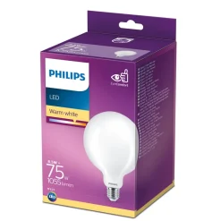 Philips LED Classic bollamp E27 G120 8,5W mat