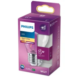 Philips LED Classic druppellamp E27P45 1,4W helder