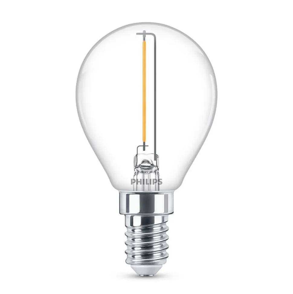 Philips LED Classic druppellamp E14P45 1,4W helder