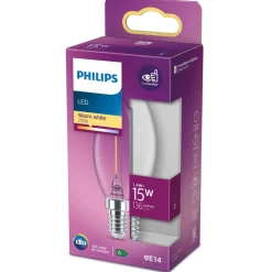 Philips LED Classic kaarslamp E14 B35 1,4W helder