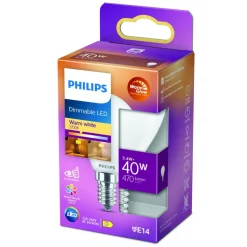 Philips LED Classic WarmGlow E14 P45 3,4W mat