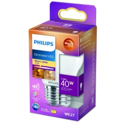 Philips LED Classic WarmGlow E27 P45 3,4W mat