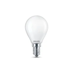 Philips LED druppellamp E14 4,3W 2.700K opaal per2