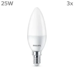 Philips LED kaars E14 2,8W 250lm 2.700K mat per 3