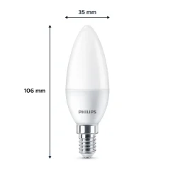 Philips LED kaars E14 2,8W 250lm 2.700K mat per 3
