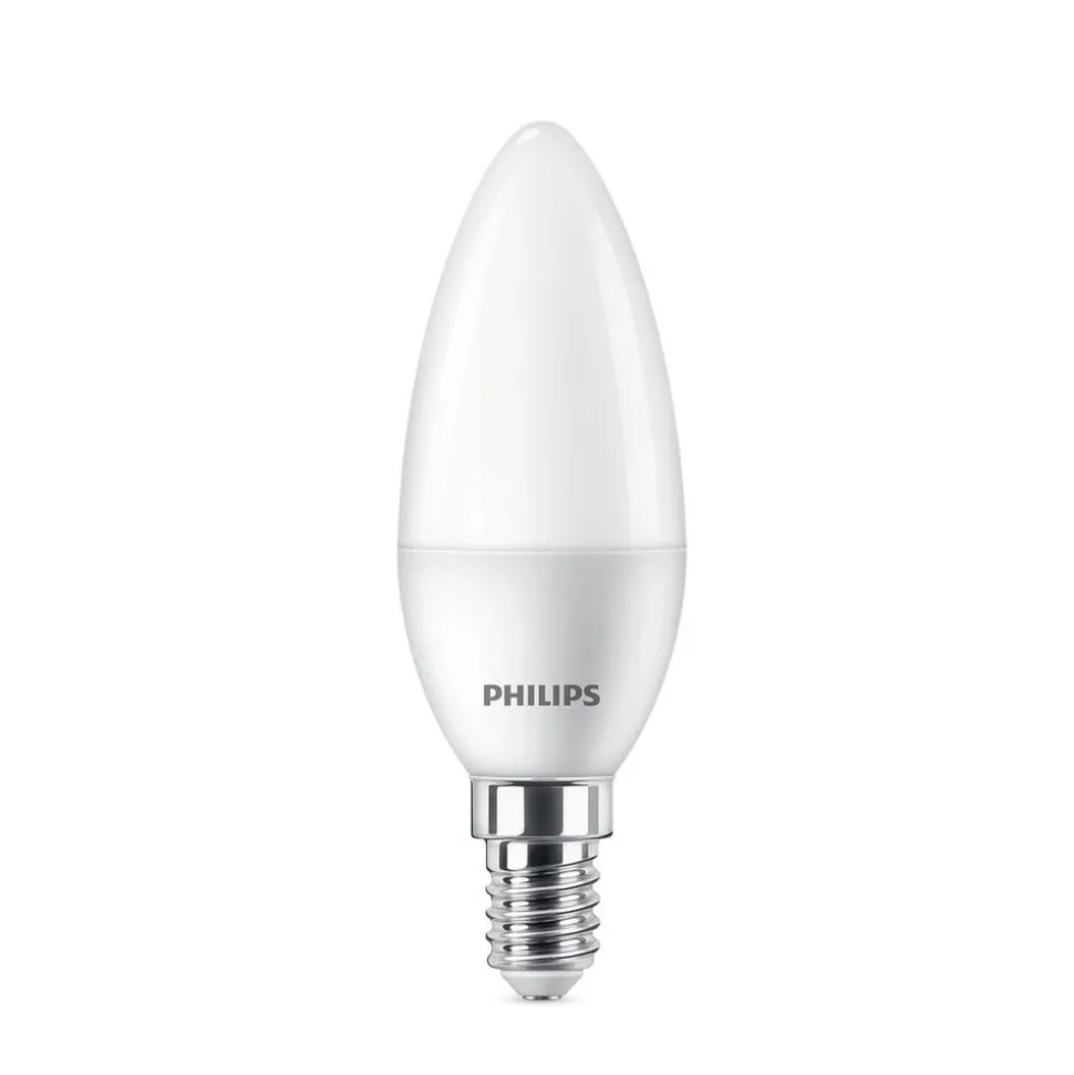 Philips LED kaars E14 4,9W 470m 2.700K mat per 3