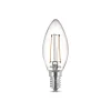 Philips LED kaars filament E14 2W 2.700K 2 per pak