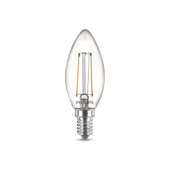 Philips LED kaars filament E14 2W 2.700K 2 per pak