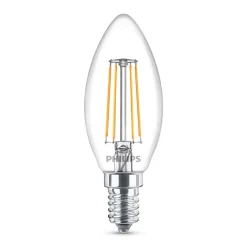 Philips LED kaarslamp E14 B35 4,3W helder 3/pak