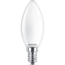 Philips LED kaarslamp E14 B35 4,3W 827 opaal