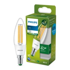 Philips LED kaarslamp E14 2,3W 485lm helder 3.000K