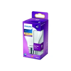 Philips LED lamp Classic B22 A60 7W 2.700K mat