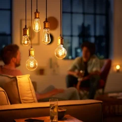 Philips LED lamp E27 A60 4W 1.800K goud dimbaar