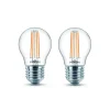 Philips LED lamp E27 P45 4,3W filament 2700K per 2