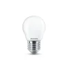 Philips LED lamp E27 P45 4,3W 2.700K opaal per 2
