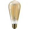 Philips LED lamp E27 ST64 5,5W goud, dimbaar