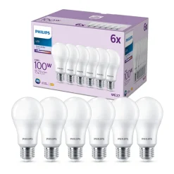 Philips LED lamp E27 13W 1.521lm 4.000K mat per 6