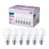 Philips LED lamp E27 8W 806lm 2.700K mat per 6