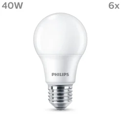 Philips LED lamp E27 4,9W 470lm 2.700K mat per 6