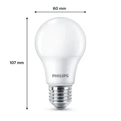 Philips LED lamp E27 4,9W 470lm 2.700K mat per 6