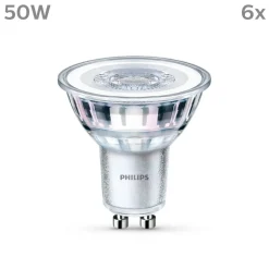 Philips LED lamp GU10 4,6W 355lm 827 helder 36° 6st
