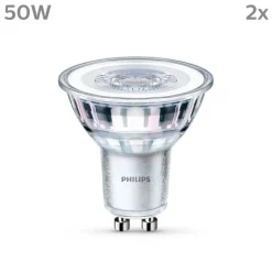 Philips LED lamp GU10 4,6W 355lm 827 helder 36° 2st