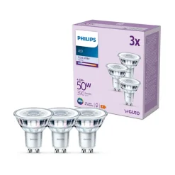 Philips LED lamp GU10 4,6W 390lm 840 helder 36° 3st