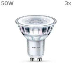 Philips LED lamp GU10 4,6W 390lm 840 helder 36° 3st