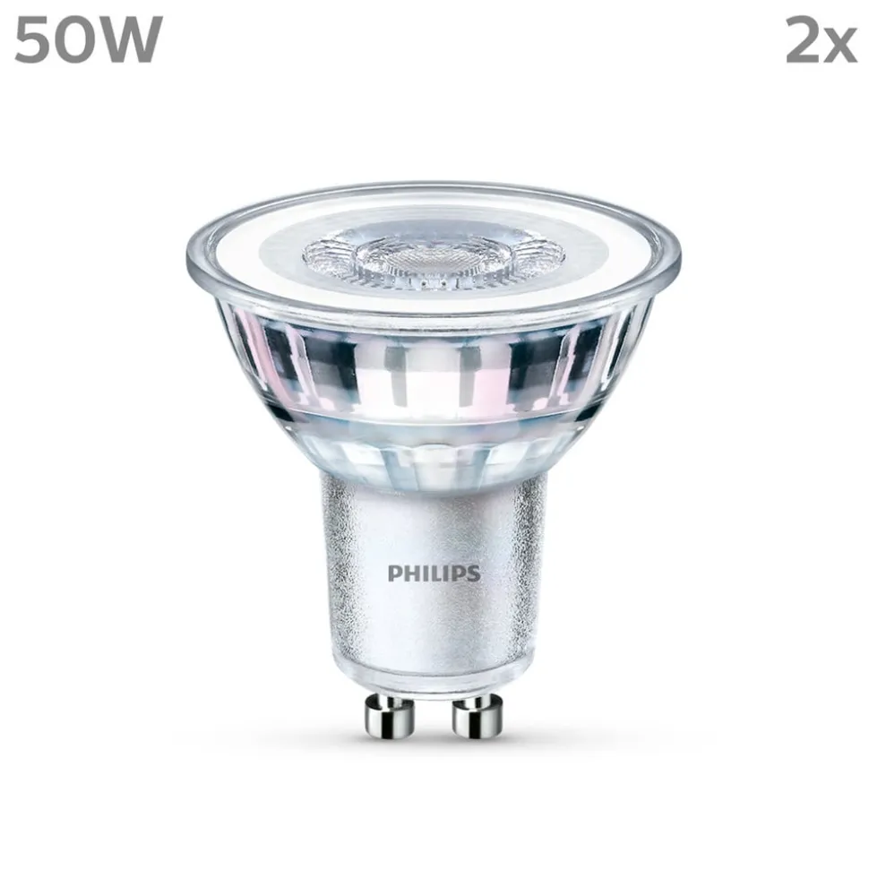 Philips LED lamp GU10 4,6W 390lm 840 helder 36° 2st